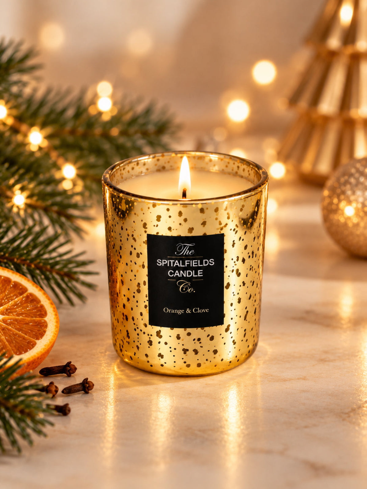 Gold Single Wick Candle