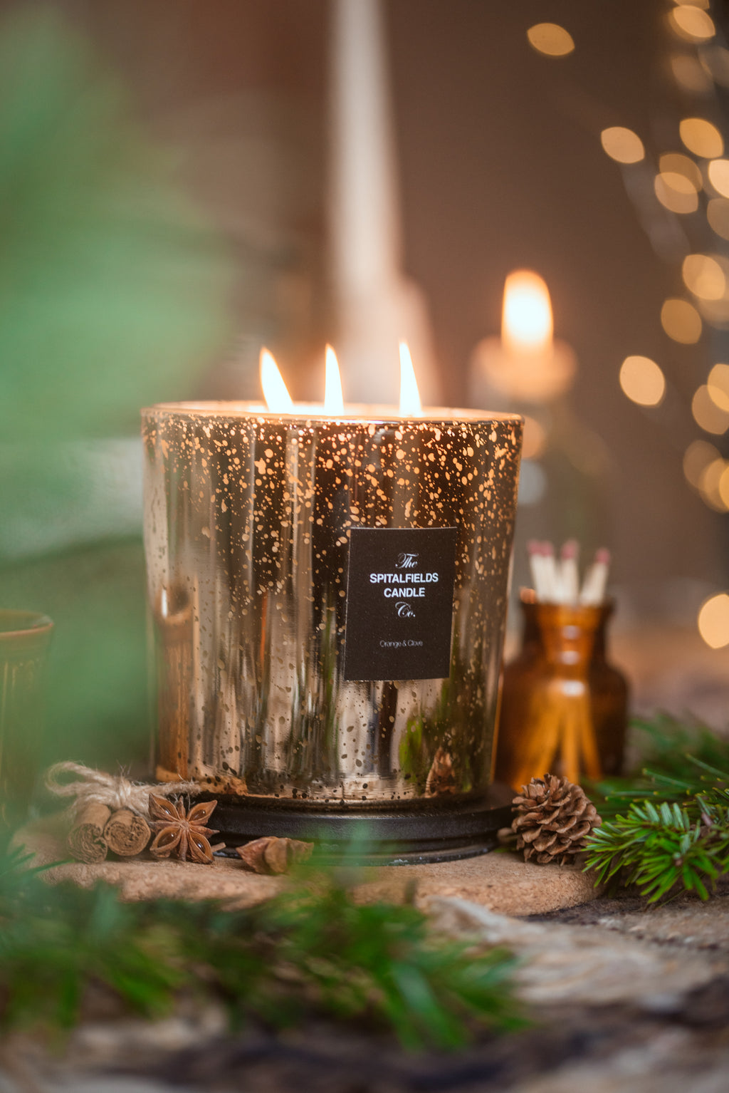 XL Gold 3 Wick Candle
