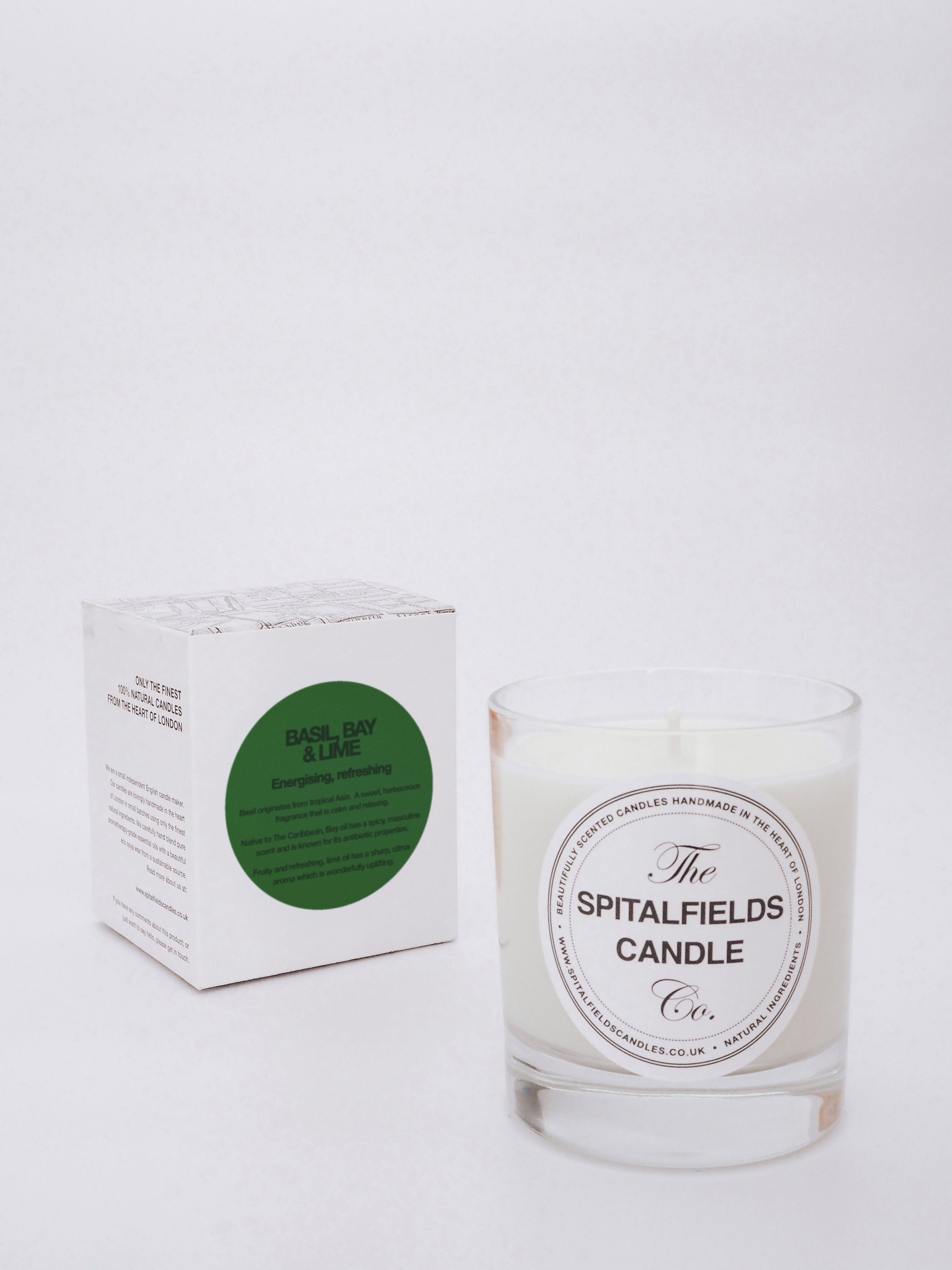 Basil, Bay & Lime Natural Candle