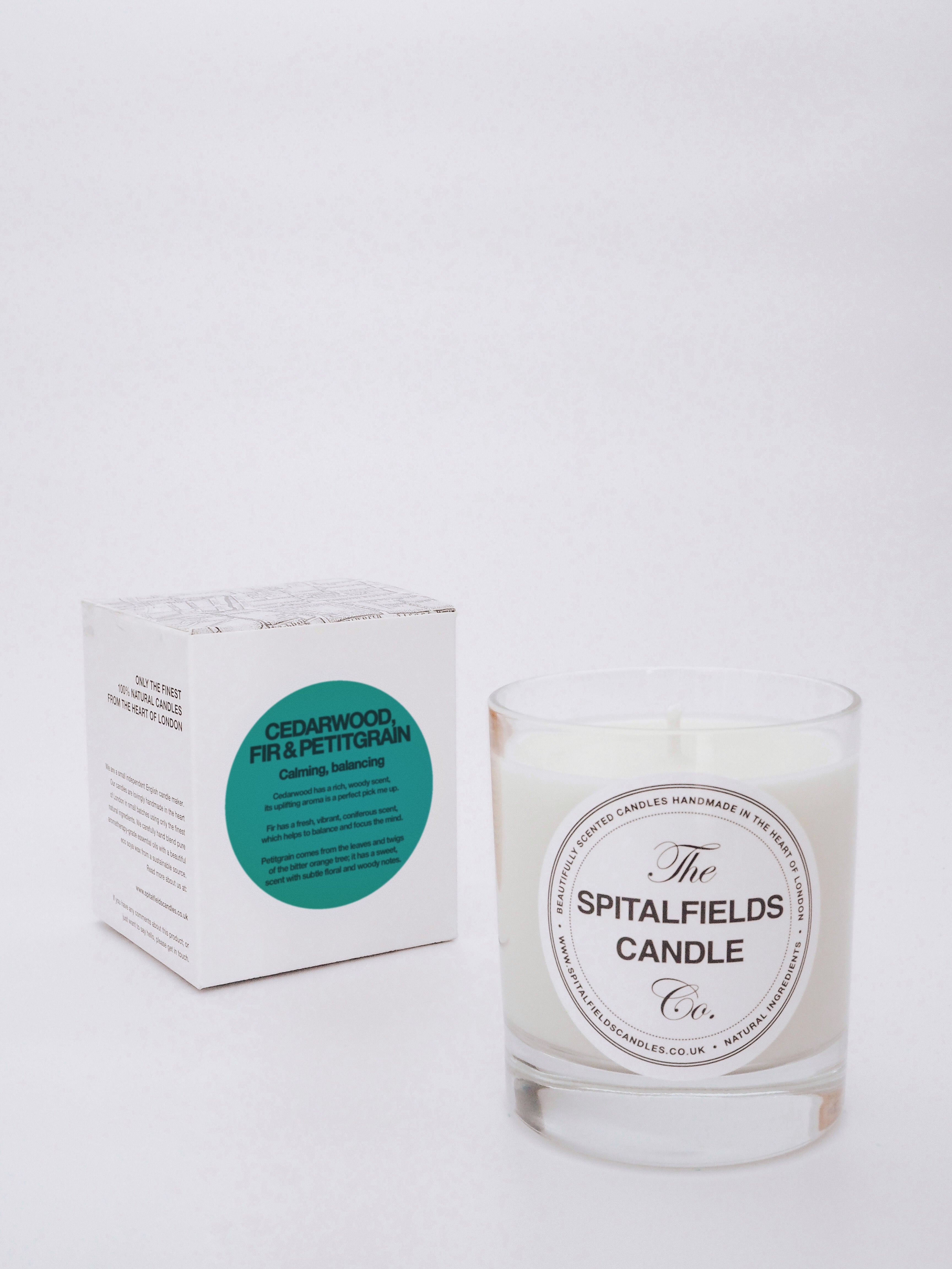 Cedarwood, Fir & Petitgrain Natural Candle
