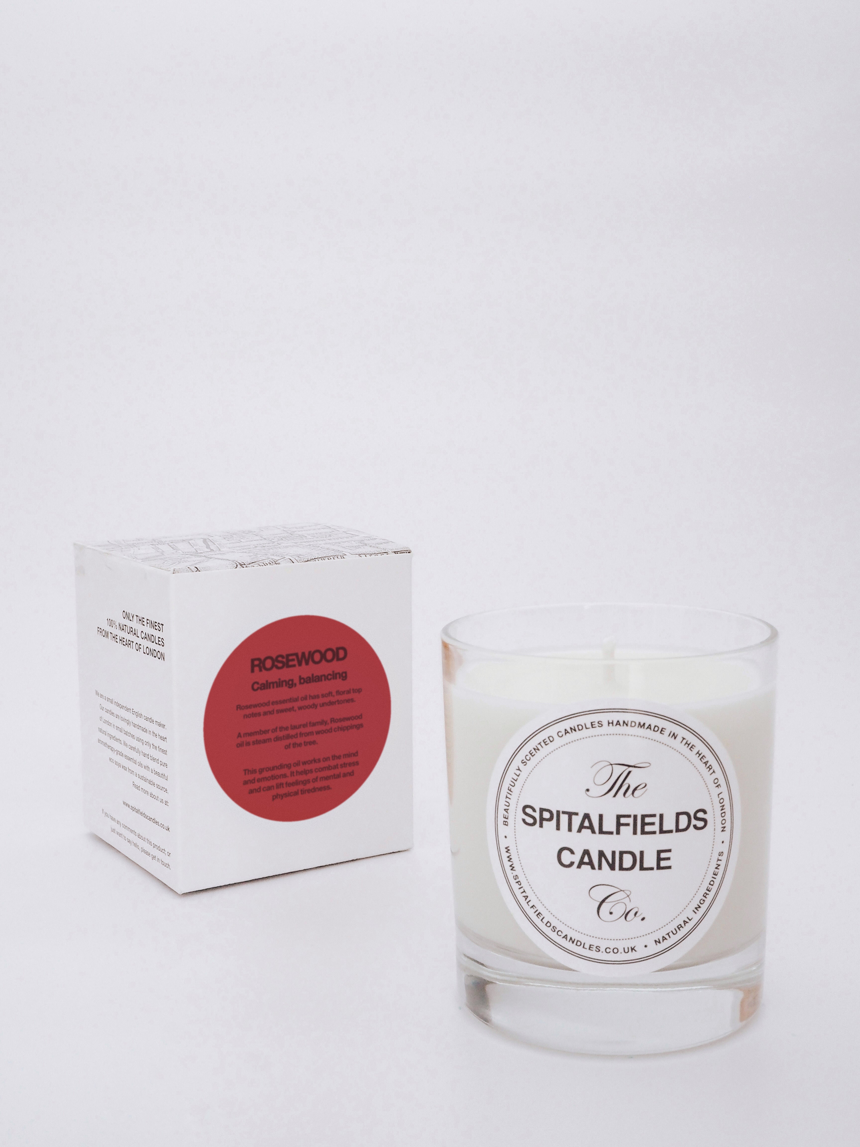 Rosewood Natural Candle