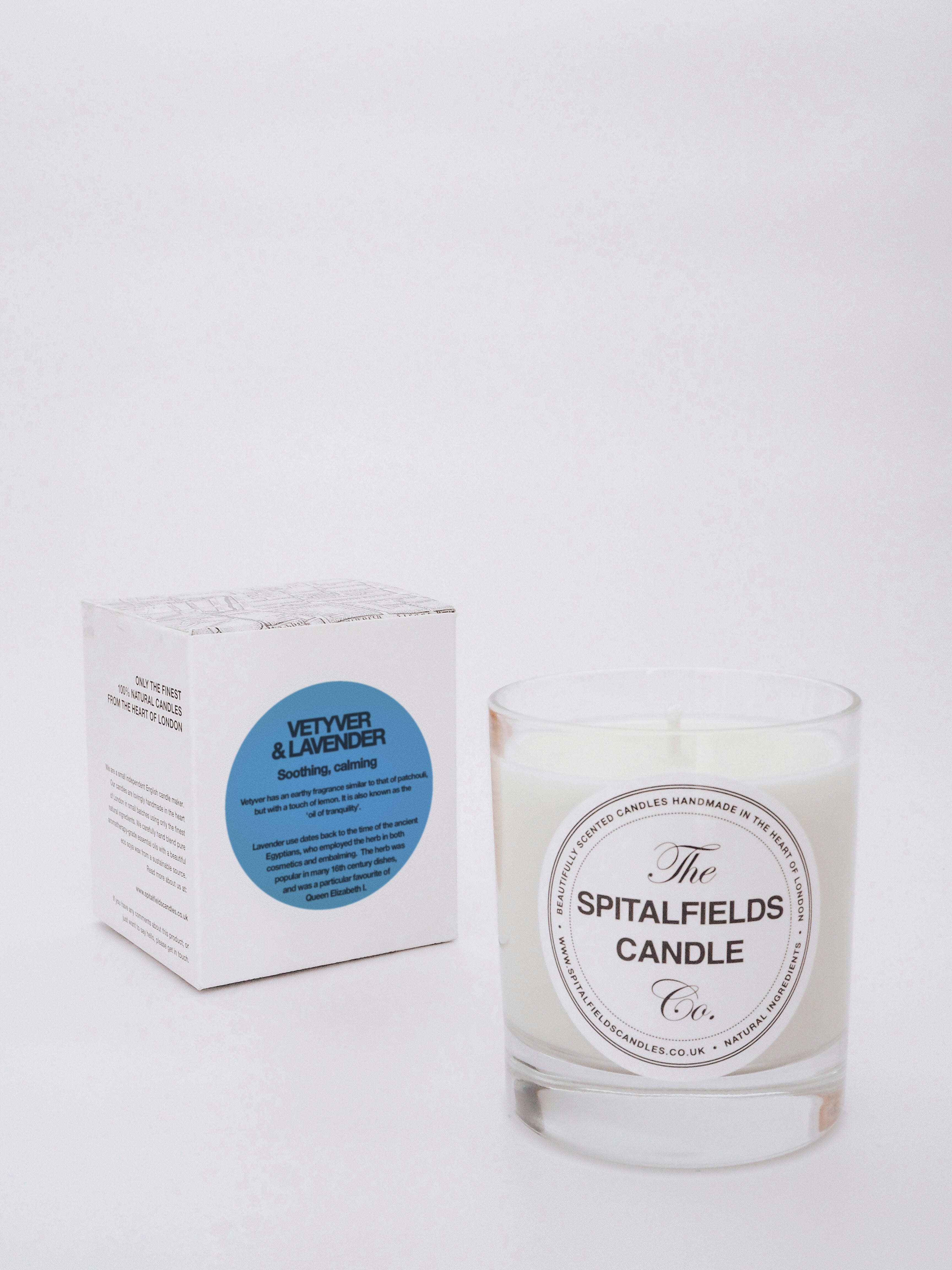 Vetyver & Lavender Natural Candle